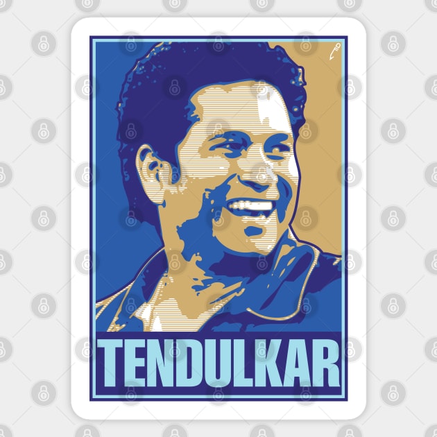 Tendulkar - INDIA Sticker by DAFTFISH